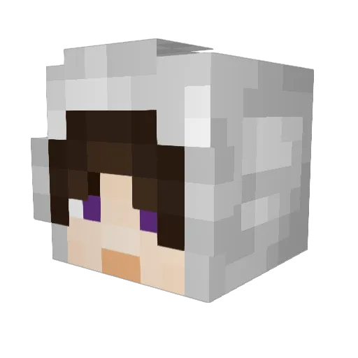 Ygamlet Minecraft avatar head, 3D render