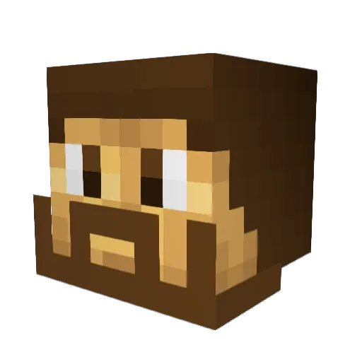 Yggdrahl Minecraft avatar head, 3D render