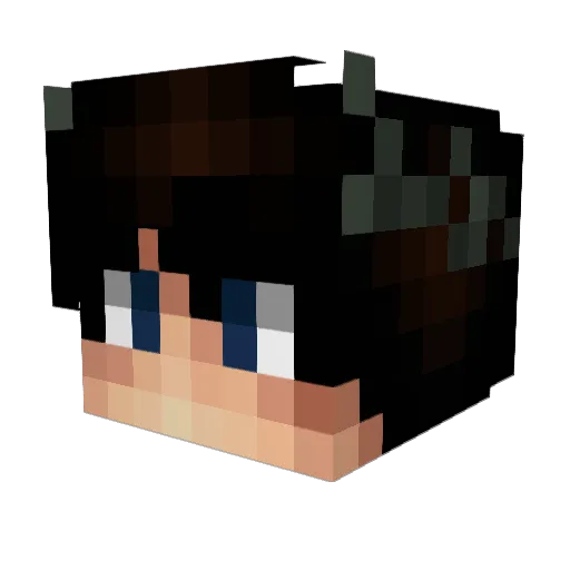 Yggdrasil7Zephyr Minecraft avatar head, 3D render