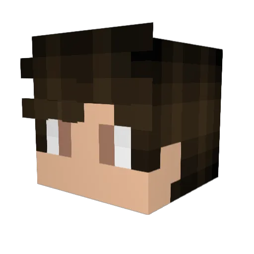Ygor Minecraft avatar head, 3D render