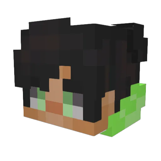 Ygot07 Minecraft avatar head, 3D render