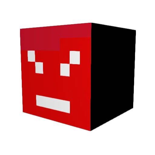 Ygoxt Minecraft avatar head, 3D render