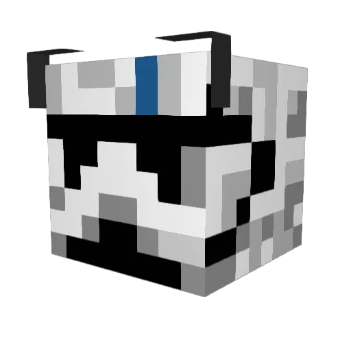 Ygrek Minecraft avatar head, 3D render