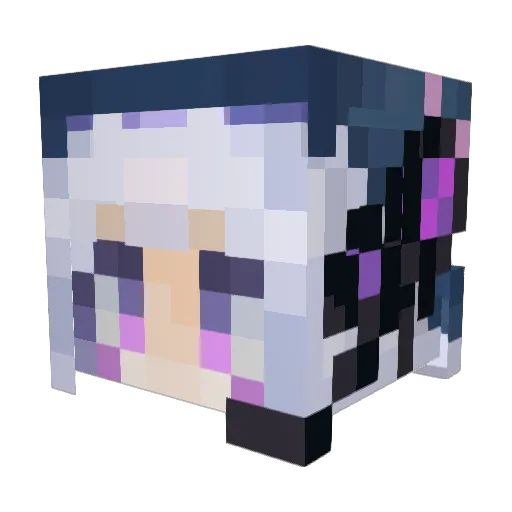 Yharon Minecraft avatar head, 3D render