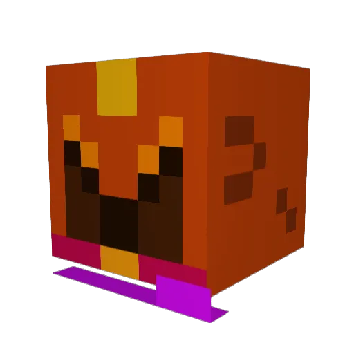 YharonGamingReal Minecraft avatar head, 3D render