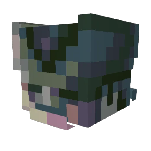 Yhouth Minecraft avatar head, 3D render