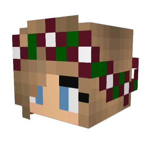 YhuDivergent Minecraft avatar head, 3D render
