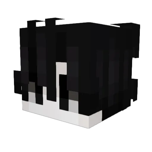 Yhunnn Minecraft avatar head, 3D render