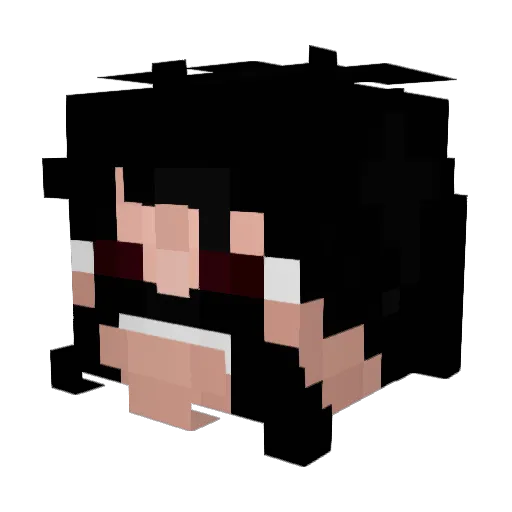Yhwachlol Minecraft avatar head, 3D render