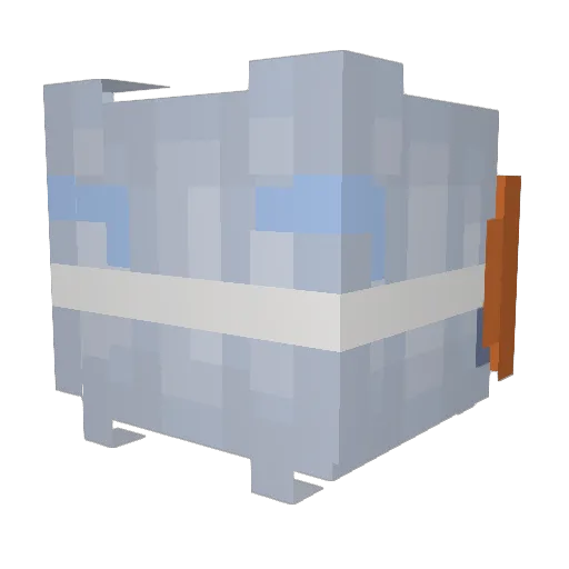 YiQ1230 Minecraft avatar head, 3D render