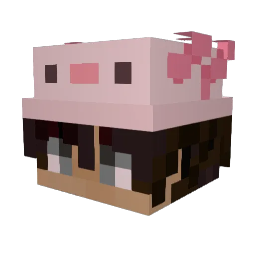 YiSarz Minecraft avatar head, 3D render