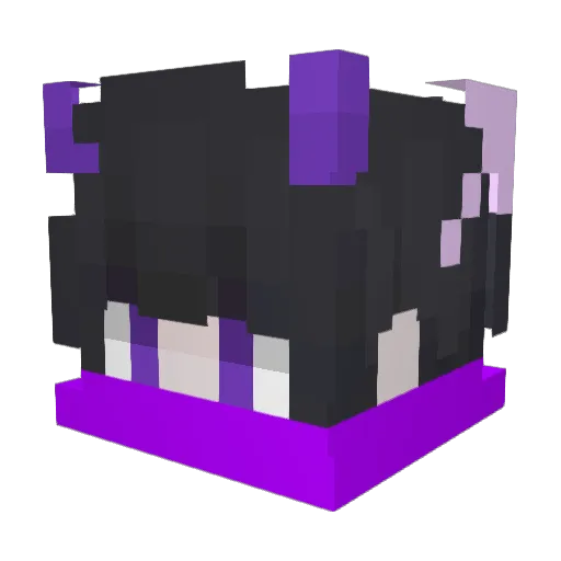 YiTian23 Minecraft avatar head, 3D render