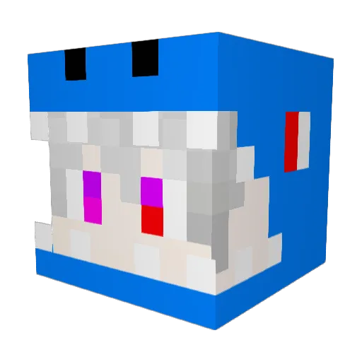 YiXiao_ Minecraft avatar head, 3D render