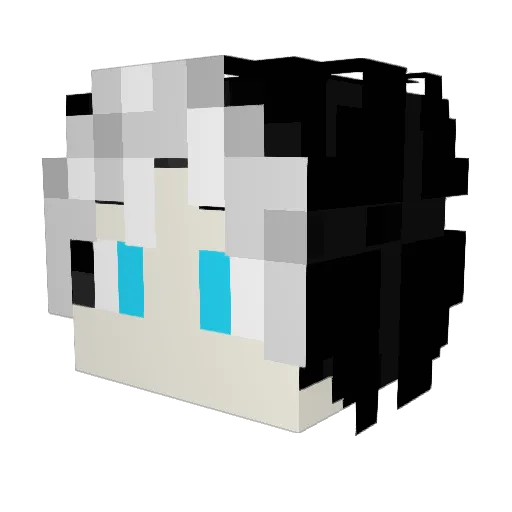 YiYiYIIII Minecraft avatar head, 3D render