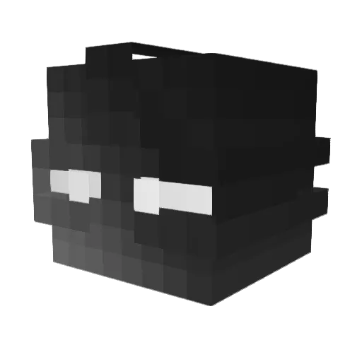 YiYuPiao Minecraft avatar head, 3D render