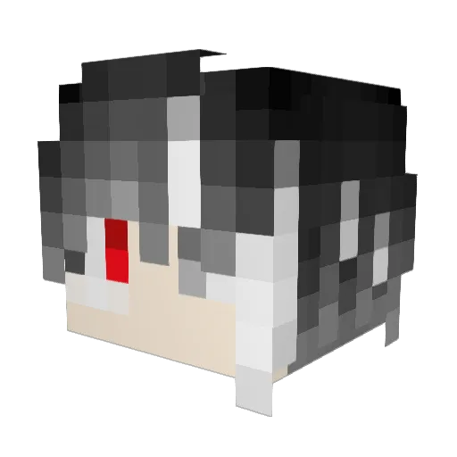 Yi_Edens Minecraft avatar head, 3D render