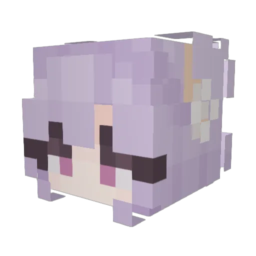 Yi_GGe Minecraft avatar head, 3D render