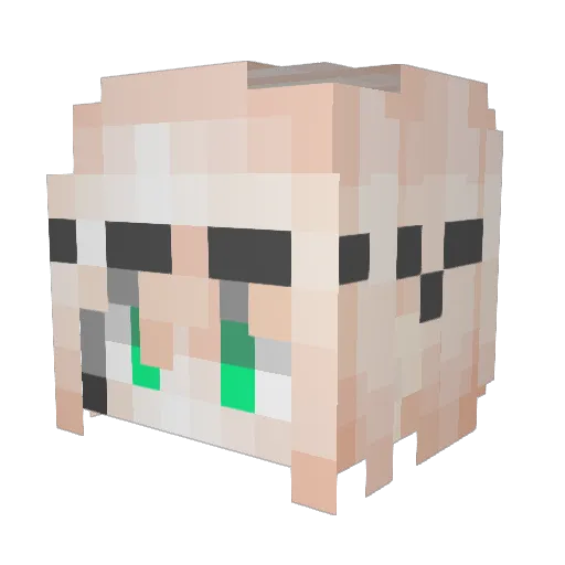 Yi_Ling3 Minecraft avatar head, 3D render
