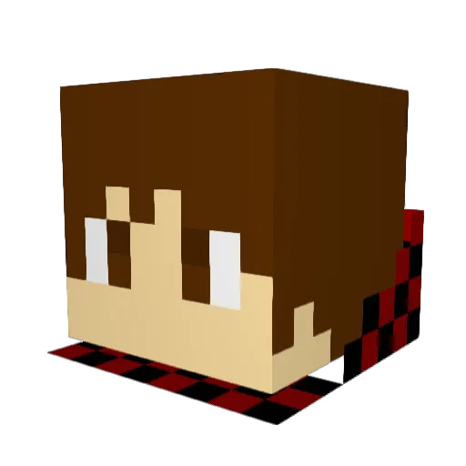 Yia_Lu Minecraft avatar head, 3D render