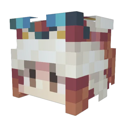 Yidadie Minecraft avatar head, 3D render