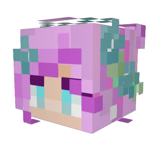 YidingPudding Minecraft avatar head, 3D render