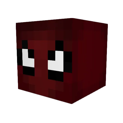 Yieda Minecraft avatar head, 3D render