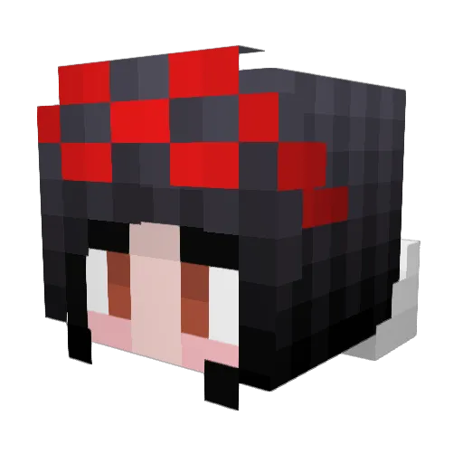 YiepYiep Minecraft avatar head, 3D render