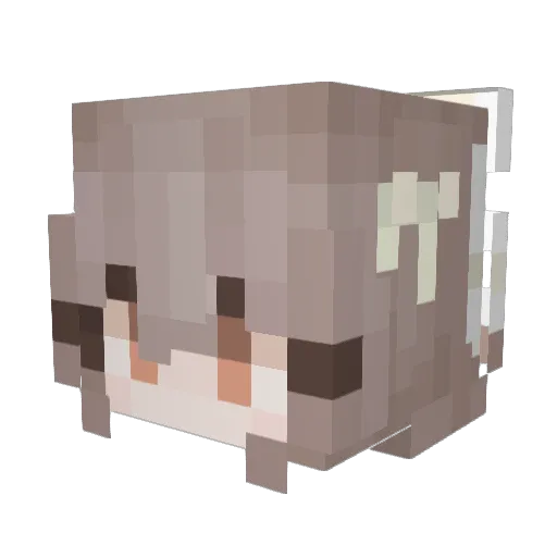 Yifei_Ling Minecraft avatar head, 3D render