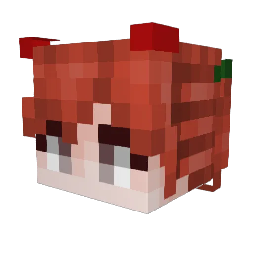 Yifir Minecraft avatar head, 3D render