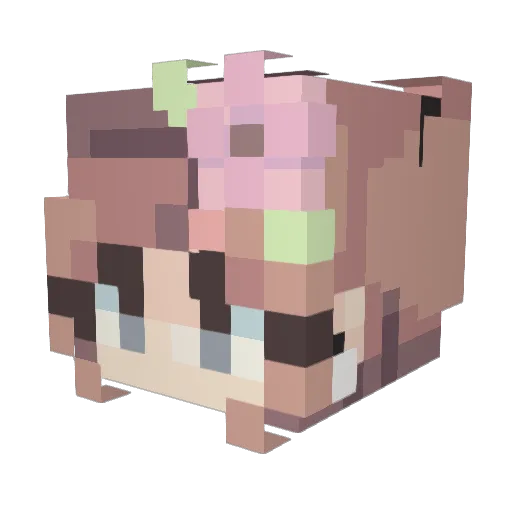 YigitKISLAxD Minecraft avatar head, 3D render