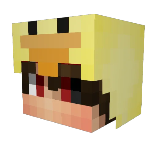 YigitShngz Minecraft avatar head, 3D render