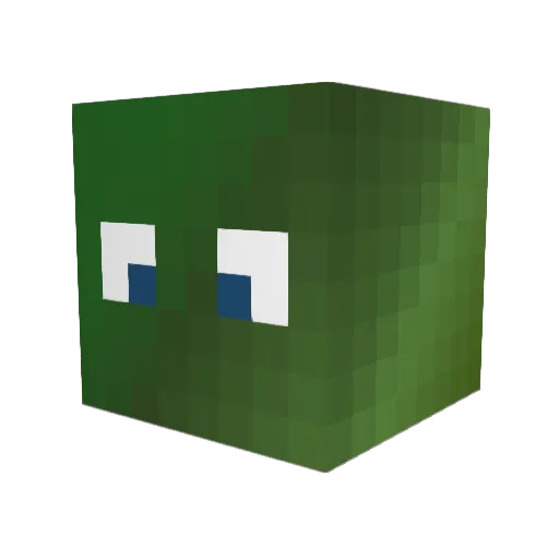 Yiibster Minecraft avatar head, 3D render