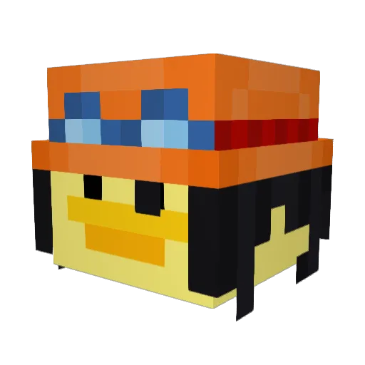 Yiimoz Minecraft avatar head, 3D render
