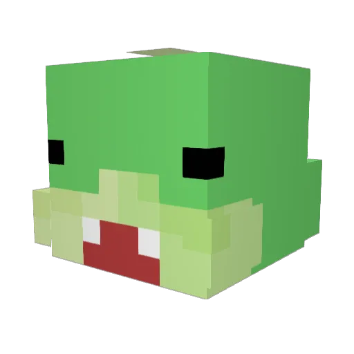 Yijun127 Minecraft avatar head, 3D render