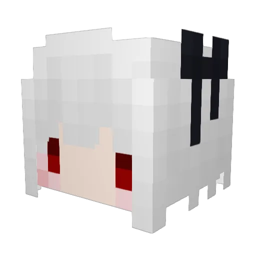 Yikaros Minecraft avatar head, 3D render