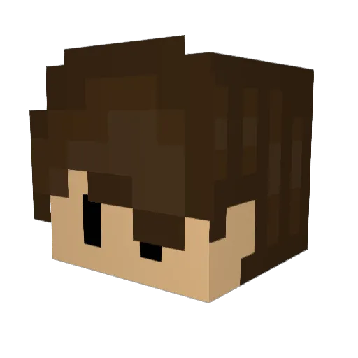 YikersAmIRight Minecraft avatar head, 3D render