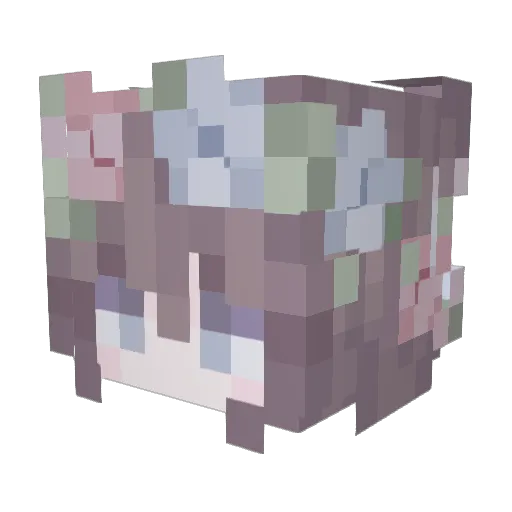 Yikoo_ Minecraft avatar head, 3D render