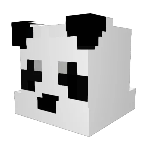 Yilim Minecraft avatar head, 3D render
