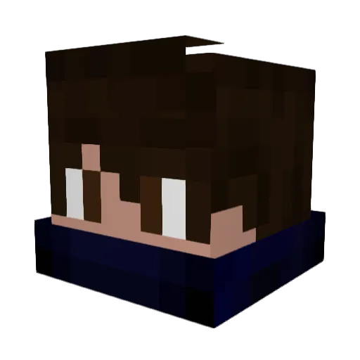 Yilimasso Minecraft avatar head, 3D render
