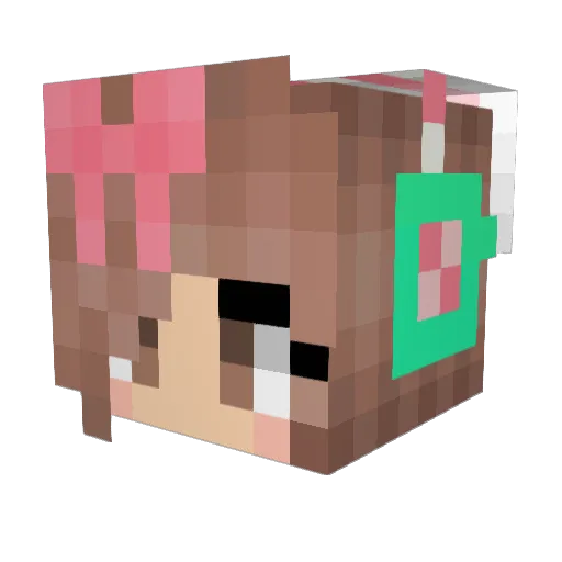 YimHwan Minecraft avatar head, 3D render