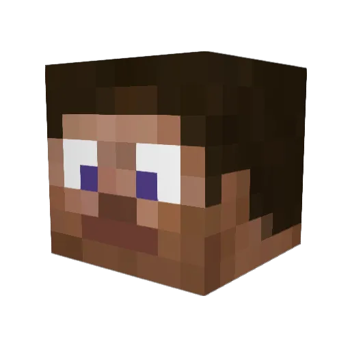 Yiming21547 Minecraft avatar head, 3D render