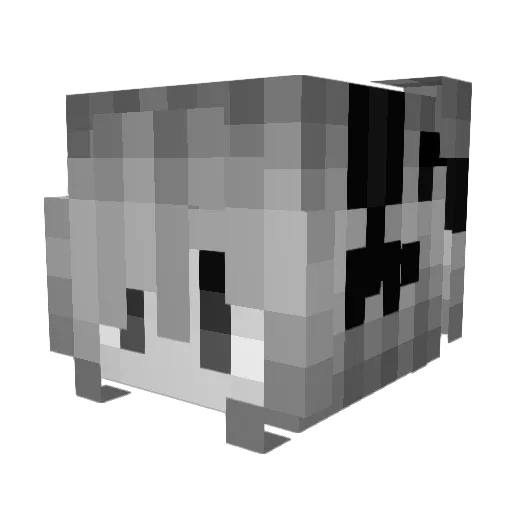 YimuraQ Minecraft avatar head, 3D render