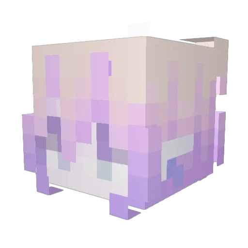 YinLingAha Minecraft avatar head, 3D render