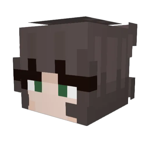 Yin_Lin Minecraft avatar head, 3D render