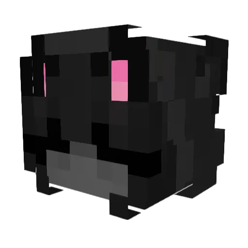 Yinexi Minecraft avatar head, 3D render