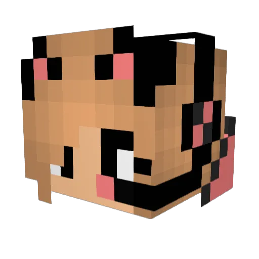 Ying0329 Minecraft avatar head, 3D render