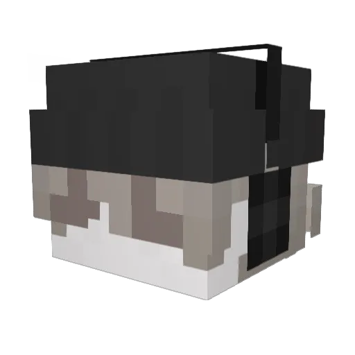 Ying245 Minecraft avatar head, 3D render