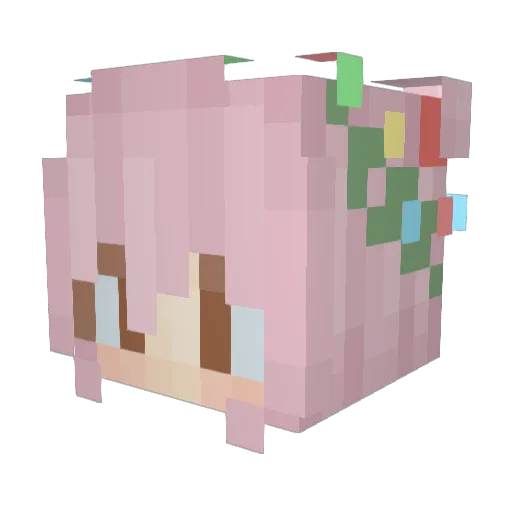 Ying49331 Minecraft avatar head, 3D render