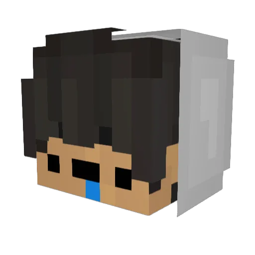 Ying969 Minecraft avatar head, 3D render
