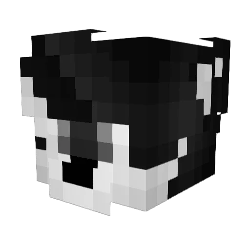 Yingcui Minecraft avatar head, 3D render